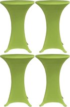 Tafelhoes stretch 4 st 80 cm groen