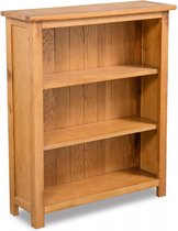 Boekenkast met 3 schappen - Eikenhout - Bruin - 70x22,5x82 cm