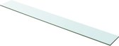 Wandschap transparant 100x12 cm glas