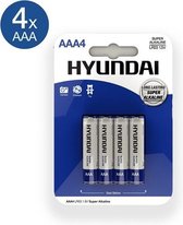 Hyundai - Super Alkaline AAA-Batterijen - 4 Stuks