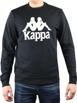 Kappa Sertum RN Sweatshirt 703797-19-4006, Mannen, Zwart, Sporttrui casual maat: XL