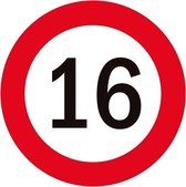 16 jaar versiering onderzetters/bierviltjes - 100 stuks - Sweet 16 verjaardag feestartikelen