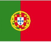 20x Binnen en buiten stickers Portugal 10 cm - Portugese vlag stickers - Supporter feestartikelen - Landen decoratie en versieringen
