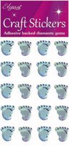 Oaktree - Stickers Baby Voetjes Jongen (Blauw) (per vel)