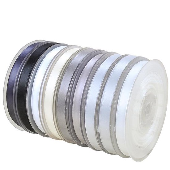 3mm Eco Satijnen Lint Zwart 50m Rol | Klassieke Zwarte Luxe