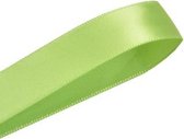 Satijn Lint 16mm (1,6cm) | Satijnlint | Appel Groen (550) | Luxe Dubbelzijdige Kwaliteit | Cadeau Lint | Kerstlint | Rol van 22,85 Meter