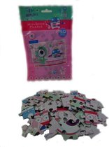 6 Stuks - Puzzels - I Love Monsters Puzzels - 50 stukjes - Uitdeelcadeautjes - Uitdeel Traktatie voor kinderen - Meisjes