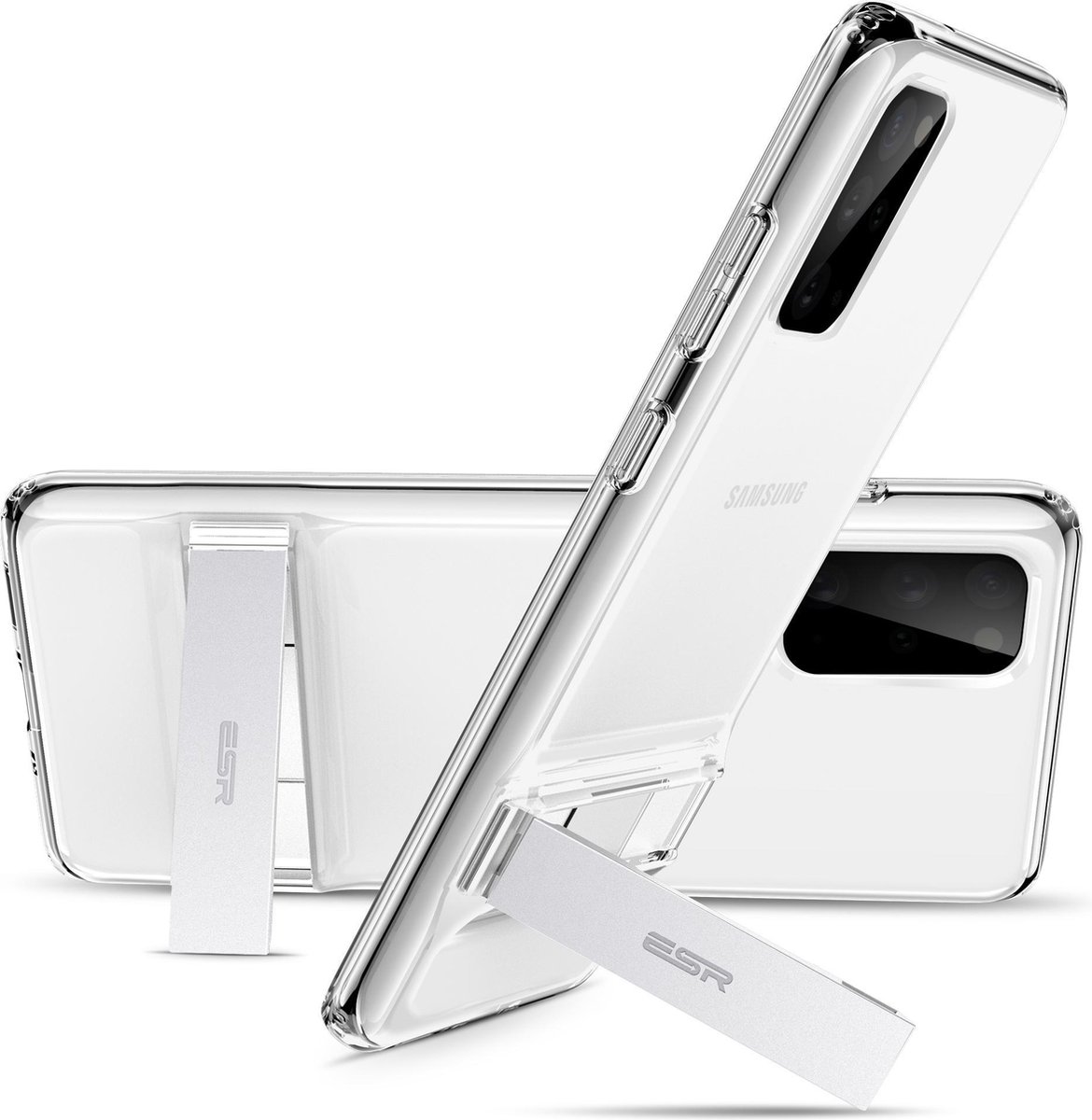 ESR Hoesje Kickstand Back Cover Transparant Geschikt voor Samsung Galaxy S20