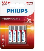 Philips AAA batterijen - Power Alkaline - 4 stuks
