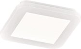 LED Plafondlamp - Badkamerlamp - Trion Camy - Opbouw Vierkant 10W - Spatwaterdicht IP44 - Dimbaar - Warm Wit 3000K - Mat Wit - BSE