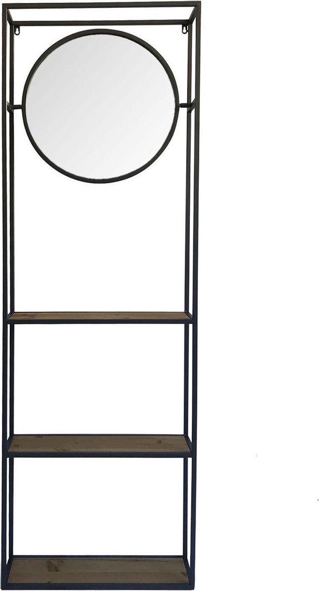 Spiegel 53x165 cm Zwart Hout