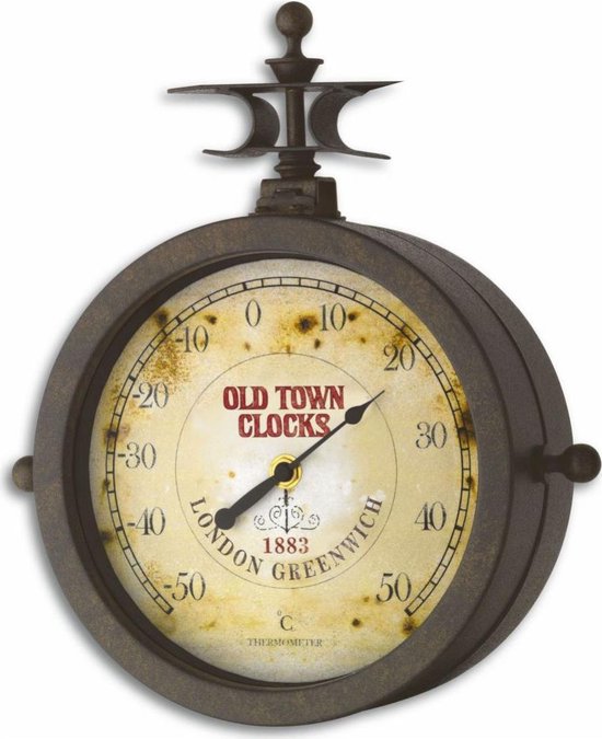 TFA 60.3011 Horloge mural vintage avec thermomètre 