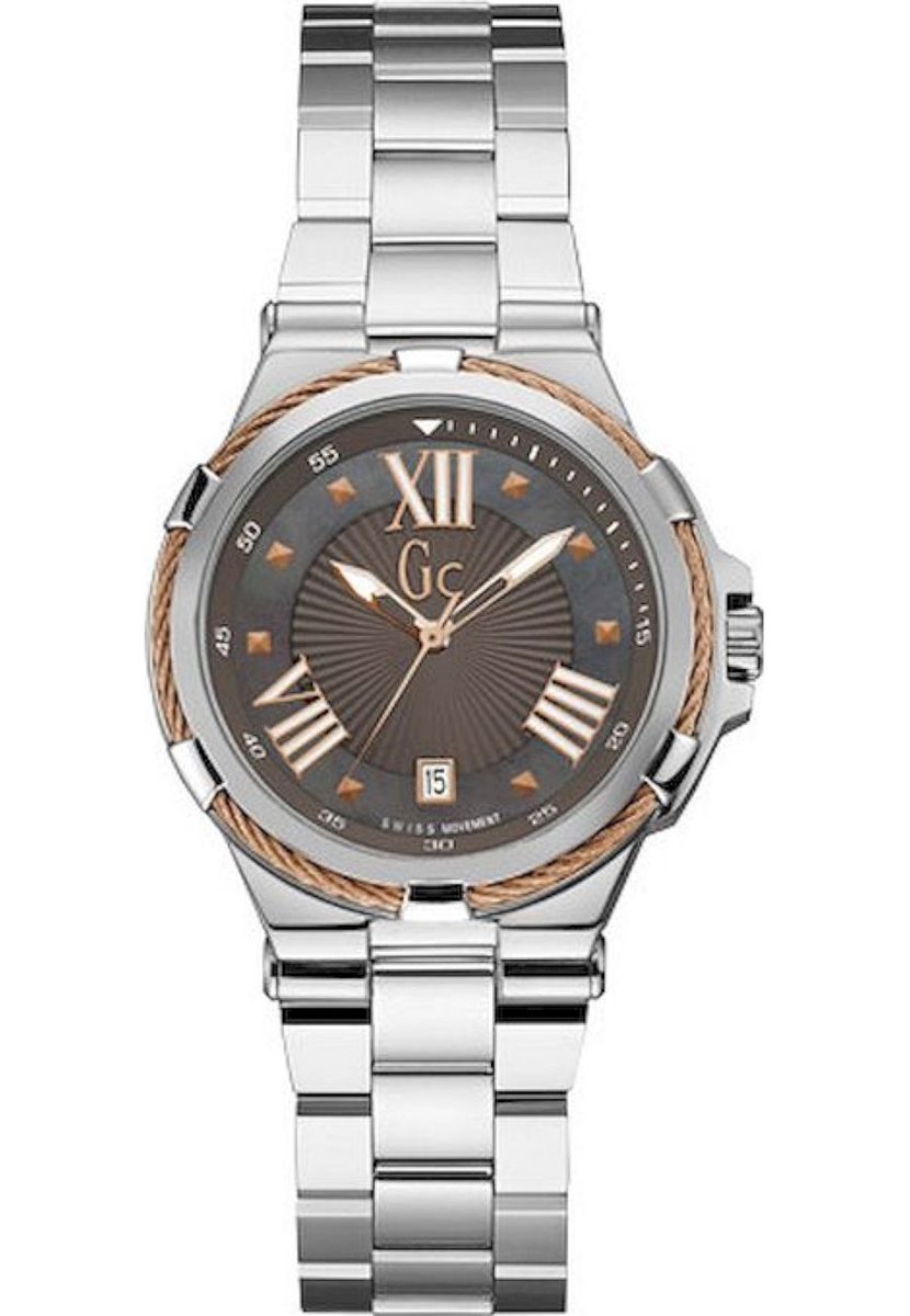 Gc Watches - Y34006L5 - Horloges - Dames - RVS - Zilverkleurig - 36 mm
