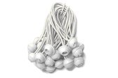 Bandes élastiques de chapiteau longues - 25 pièces | Blanc