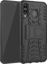 Hoesje geschikt voor Samsung Galaxy M30 hoes - Schokbestendige Back Cover - Zwart