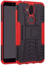 Schokbestendige Back Cover - Hoesje geschikt voor Asus Zenfone 5 Lite - Rood
