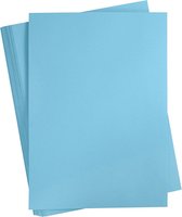 Gekleurd Karton, A2 420x600 mm, helder blauw, 100 vellen