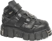 New Rock Lage schoenen -45 Shoes- M-285-S1 Zwart/Zilverkleurig
