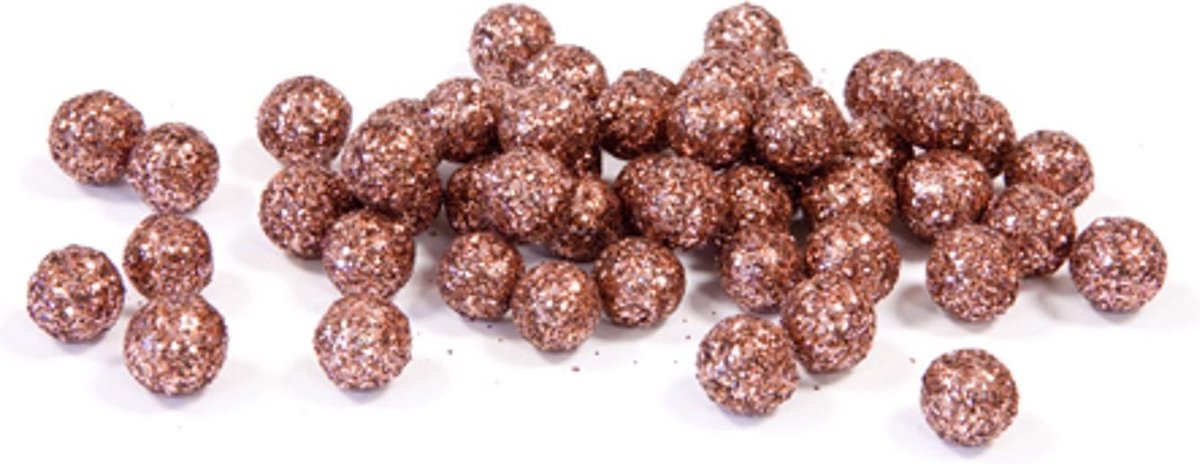 HOBI - Mini roségouden glitter balletjes