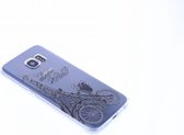 Eiffeltoren & Fiets Design TPU Hoesje Samsung Galaxy S6 Edge