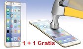 GRATIS 1 + 1 - iPhone 6 / 6S Glazen tempered glass / Screenprotector (0.3mm) - Ntech
