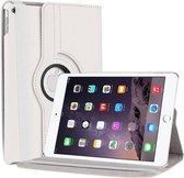 geschikt voor Apple iPad Air 2 Case, 360 graden draaibare Hoes, Cover - Wit