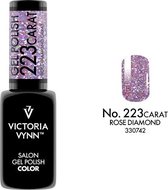 Gellak Victoria Vynn™ Gel Nagellak - Salon Gel Polish Color 223 - 8 ml. - Roze Diamond