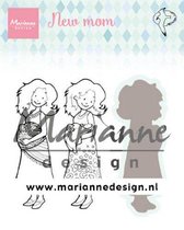 Stempel - Claer stamp - Marianne D & dies Hetty's new mom HT1651 31x86,5mm (03-20)