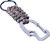 Munkees Sleutelhanger Paracord Karabijn Groen 11 Cm