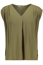 Onlroberta S/s V-neck Top Wvn 15197203 Martini Olive