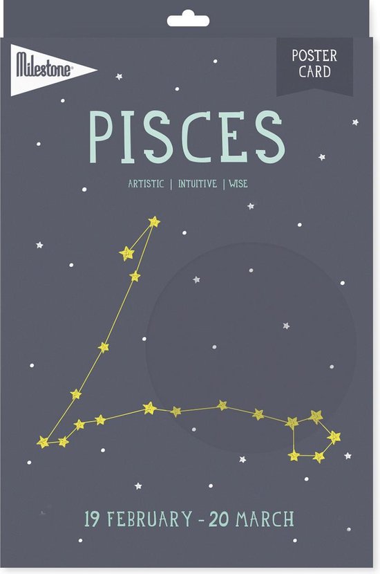 Milestone - Zodiac Poster Card - Pisces van Mi — afbeelding 2