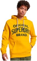 Superdry Athletic Script Graphic Capuchon Geel XL Man