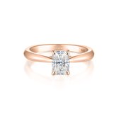 Lustra – Radiant Solitair Moissanite Ring - 7.2 karaat