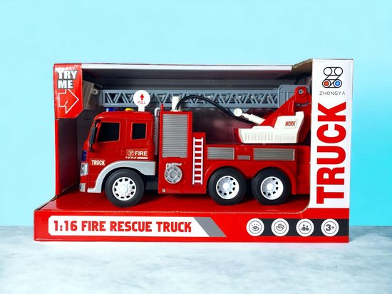 Camion de pompier Jouets / camion échelle pour enfants 25 cm - Voiture  speelgoed de