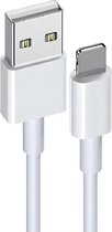 USB-A - Lightning kabel 2M - Geschikt voor iPhone 5,6,7,8,X,11,12,13,14 - iPad