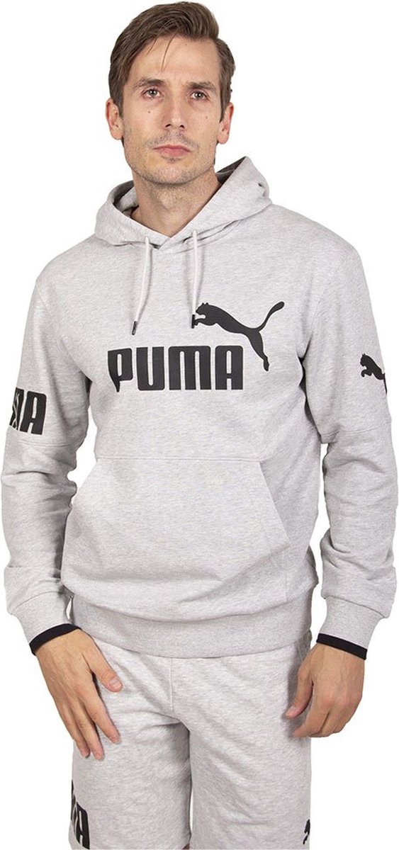 Puma Power Colorblock Sweatshirt M Man Grijs