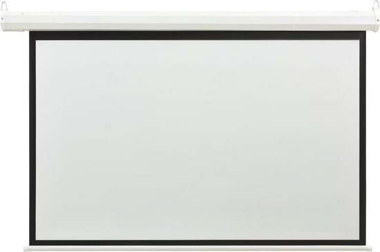Plástico Metal Homcom Pantalla De Proyector Manual 244x183 Cm Blanco con Ofertas