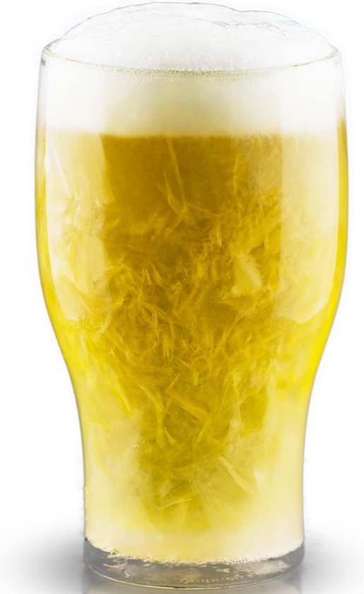 1 x 480 ml zelfkoelend bierglas - vergeet ijsblokjes - koel je drankjes zonder ze te verdunnen. Hierdoor blijft de ware smaak behouden. Voor verfrissend koel bier