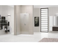 Novellini Giada h inloopdouche 90x195cm chroom-helder glas