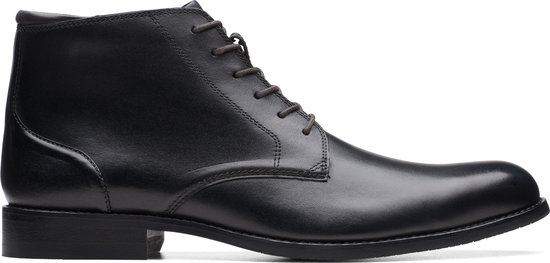Clarks - Heren - CraftArlo Hi - G - 2 - black leather - maat 6,5