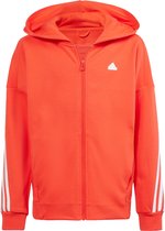 adidas Sportswear Future Icons 3-Stripes Ritsjack met Capuchon - Kinderen - Oranje- 128
