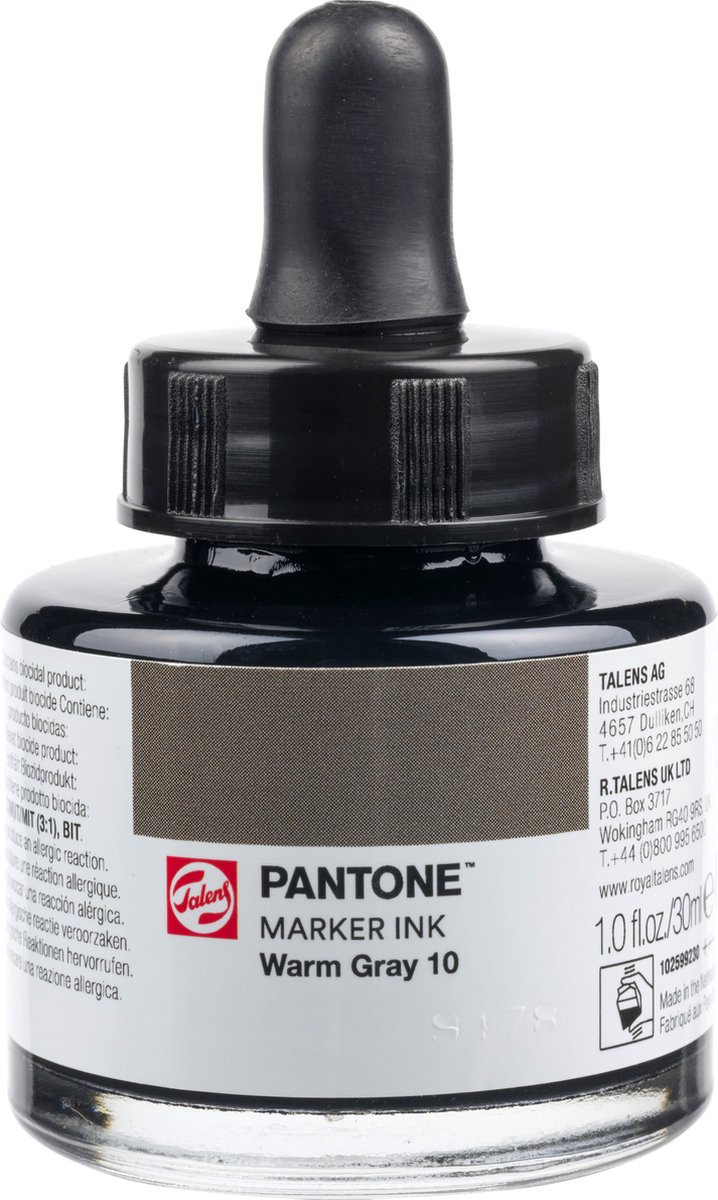 Talens | Pantone marker inkt 30 ml Warm Gray 10
