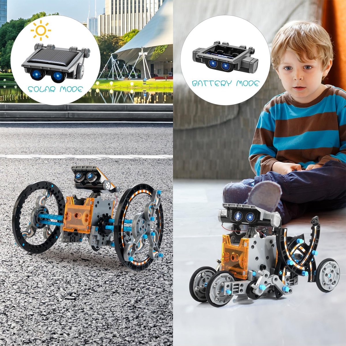 kit éducatif 14 en 1 robot solaire jouets plus 10 ans