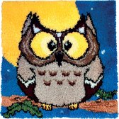 PANNA Eagle-Owl - Latch Hook Kit - 51 x 50 cm - DIY pakket volwassenen