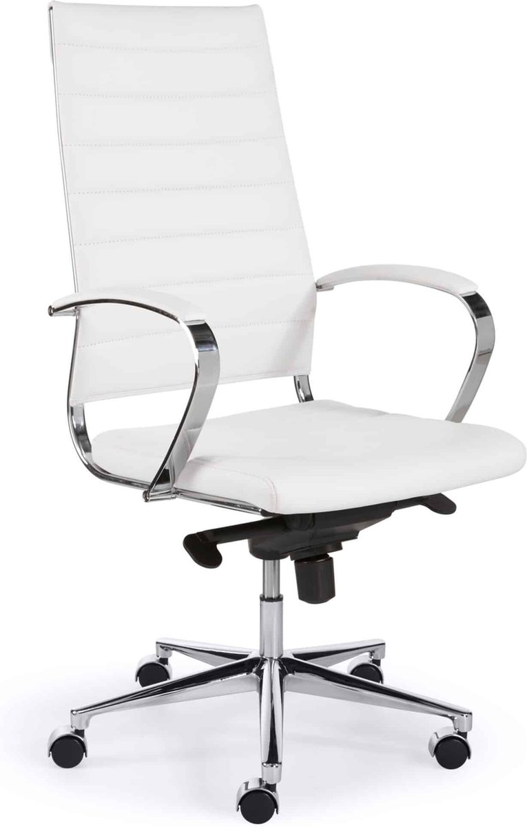 ABC Kantoormeubelen ergonomische bureaustoel design 601 hoge rug in wit