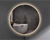 Circle badkamerspiegel rond diameter 60cm met indirecte LED verlichting met spiegelverwarming en touch schakelaar