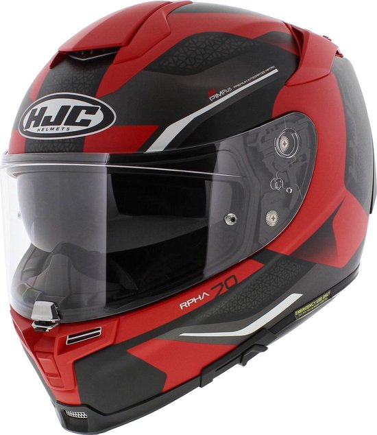 HJC RPHA 70 motorhelm Kosis mat zwart rood wit XXL bol