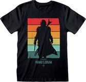 T-Shirt met Korte Mouwen The Mandalorian Spectrum Zwart Uniseks - XXL