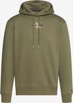 Calvin Klein Jeans Monologo Hoodie - Groen - XS