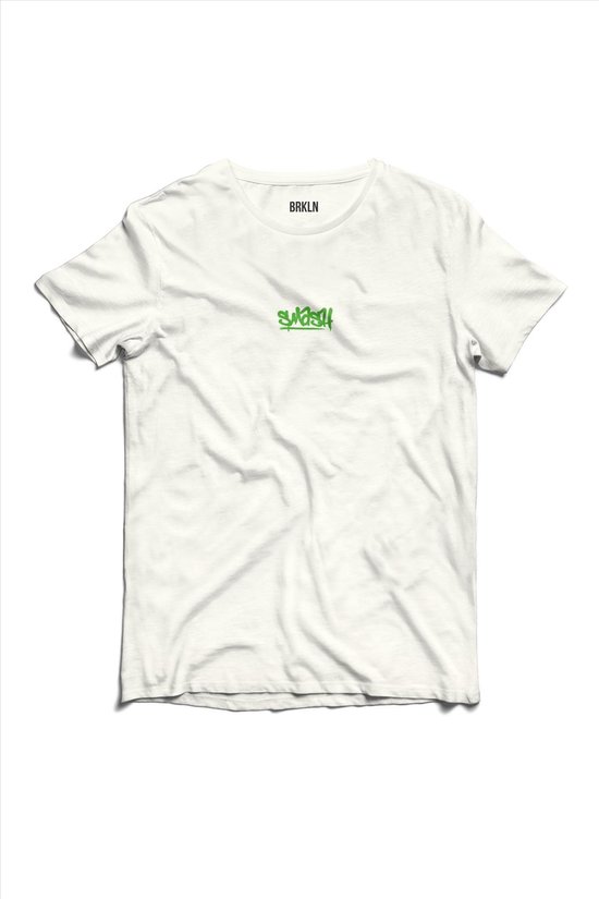 Brooklyn - Ecru Smash T-shirt | Mooi | Sexy | Jongeren | Smash or pass | Cadeau - Maat S